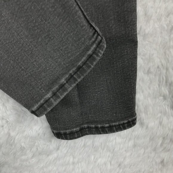 H&M Womens Jeans Skinny‎ Denim Gray Wash High Rise Whiskering Stretch 12 - Picture 5 of 14